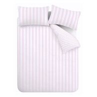 SASSY B Posteljina Stripe Tease 200x200 cm za bračni krevet bijela/ružičasta