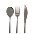 PREMIER HOUSEWARES Set pribora za jelo 3 kom Mimo, od nehrđajućeg čelika, crni