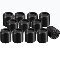 NIKCORP Antivibracijski podlošci za namještaj i perilicu rublja/sušilicu set 12 kom s vakuumskim čašicama, crna