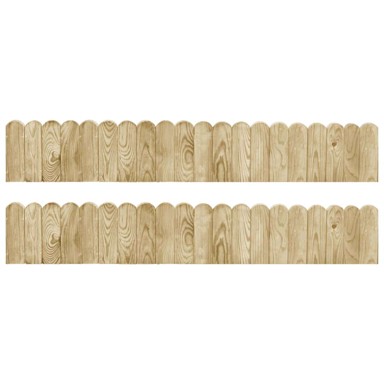 Rolane ograde, 2 kom, 120 cm, impregnirana borovina, zelena