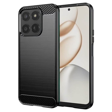TECHSUIT Maska Carbon Silicone za Honor 400 Smart 5G/400 Smart 4G/X7d 4G crna