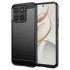 TECHSUIT Maska Carbon Silicone za Honor 400 Smart 5G/400 Smart 4G/X7d 4G crna