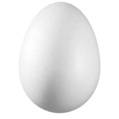 KNORR PRANDELL Ukras od stiropora Jaje, 10 cm bijeli