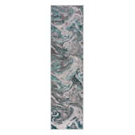FLAIR RUGS Siva/tirkizna staza 60x230 cm Marbled 