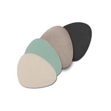 ZELLER Podmetači za čaše metalic 10x12 cm, svjetlosmeđi