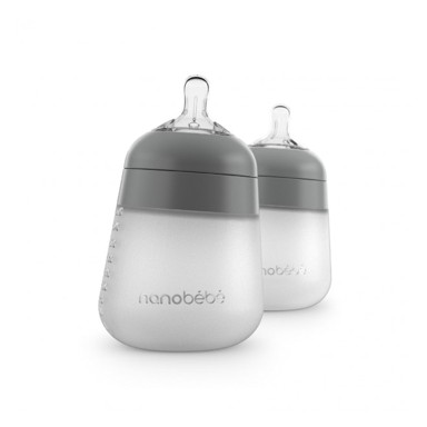 NANOBEBE Silikonska bočica Flexy, 270ml, 2kom