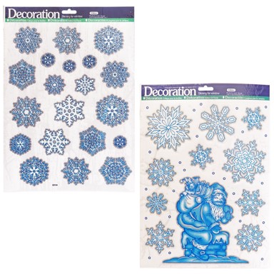 Božićne naljepnice za staklo, 30x41,5cm