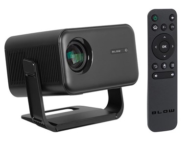 BLOW Prijenosni projektor AndroidTV FullHD MaxView, crni