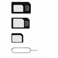 CELLULARLINE Univerzalni adapter set 3u1, SIM/MicroSIM/NanoSIM