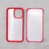 Futrola s kaljenim staklom i TPU okvirom za Apple iPhone 14 Pro Max, crvena