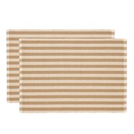 SÖDAHL Platnena podloga 2 kom 33x48 cm Statement Stripe 