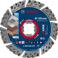 BOSCH Dijamantna rezna ploča EXPERT X-LOCK 125 x 22,23 x 2,4 x 12 mm