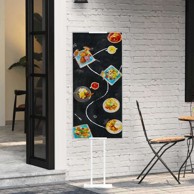 Stalak za sajmove, čelik, 30 x 24 x 214 cm, bijeli