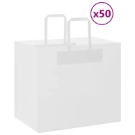 Papirnate vrećice 50 kom s ručkama 32x22x28 cm, bijele