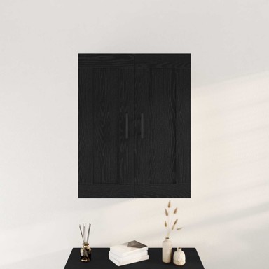 Zidni ormarić, 69,5 x 34 x 90 cm, konstruirano drvo, crni hrast