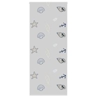 Rolo zavjesa za tuš, 100x240 cm, morska zvijezda
