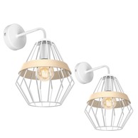 Zidna svjetiljka Cliff, 1xE27, bijela