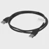 LANBERG USB kabel CA-USBA-20CU-0010-BK, USB 2.0, USB A, crni, 1m