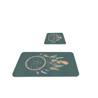 MILA HOME Zelene kupaonske prostirke u setu 2 kom 60x100 cm