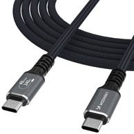 WOZINSKY Thunderbolt 4 USB-C kabel, 240 W, 4K, 1,5 m, crni