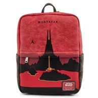 LOUNGEFLY Ruksak Star Wars Lands Mustafar, kvadratni mini