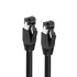 MICROCONNECT Mrežni kabel CAT8.1, S/FTP, 0,5 m, AWG 24, LSZH, oklopljeni, crna