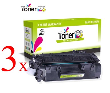 TONER123 Komplet Canon 719H / CRG-719 / LBP 6300,6310,6650,6670,6680, MF 411,416,418,419,5840,5880,5940,5980,6140,6160,6180, 3 × crna XL