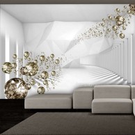 Foto tapeta Diamond Corridor (Grey) 350x245