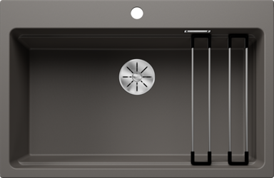 BLANCO Sudoper ETAGON 8 InFino SILGRANIT inox nosači, bez dalj. upr. - vulkan sivi