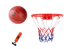 Košarkaški set, 3 u 1, lopta, pumpa, obruč