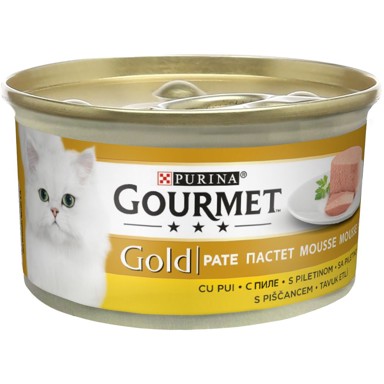 GOURMET Hrana za mačke Mousse, piletina, 85 g