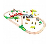 Picollo set drvene staze s vlakićem na baterije