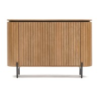 KAVE HOME Niska komoda od masivnog manga u prirodnoj boji, 120x80 cm Licia