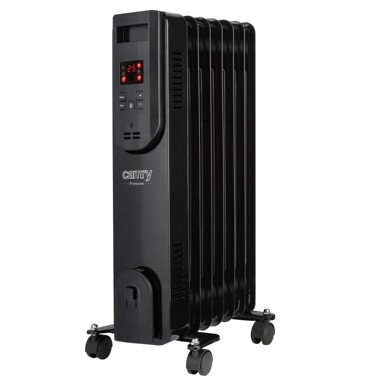 CAMRY Električna grijalica s daljinskim upravljačem CR 7812, 7 ribs, 1500 W crna