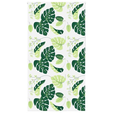 Rolo zavjesa za tuš, 140x240 cm, zeleno lišće