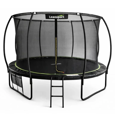 Vrtni trampolin s unutarnjom mrežom, 427 cm, crno-zeleni