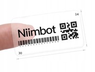 NIIMBOT Naljepnice za B18 14 x 30 mm, prozirne, 205 kom