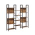 SONGMICS Polica za knjige ljestve 158 x 24 x 166 cm smeđa crna