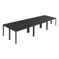 VEVOR Konferencijski stol, 1400 x 600 x 750 mm, crni