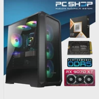MAGAZINRS Stolno računalo Gamer / AMD Ryzen 7 9800X3D, 32GB, 1TB SSD, AMD Radeon RX 9070 XT, bez OS-a