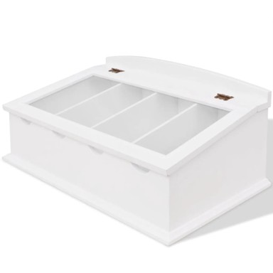 Držač Pribora za Jelo MDF Bijeli Barokni stil