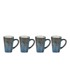 VILLA COLLECTION Plave šalice u setu 4 kom za espresso od kamenine 100 ml Hela