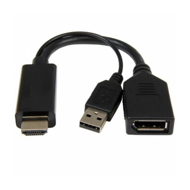 GEMBIRD Aktivni 4K HDMI na DisplayPort adapter, crni