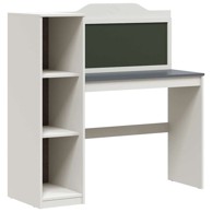 Stol bijeli i sivi 120x45x118.5 cm konstruirano drvo  