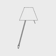 Zidna svjetiljka Costanza D13aif E27, aluminij, bez sjenila