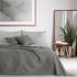 DECOKING Siva dvostrana navlaka od mikrovlakana Axel, 260 x 280 cm