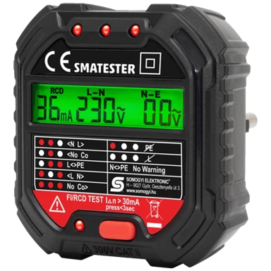 SMA Tester utičnica SMATESTER, LED indikator, voltmetar