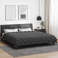 Zimska pokrivača 200x200 cm, mikrovlakna, antracit i taupe