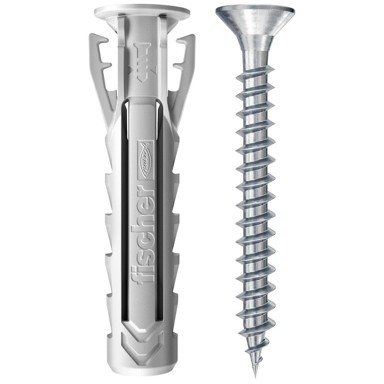 FISCHER Plastična tipla SX Plus 8 x 40 S K NV, s vijkom, univerzalna, 10/1