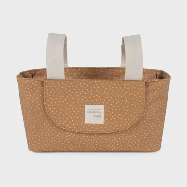 WALKING MUM Organizator za kolica Polka Dot Poppy Cinnamon, smeđa